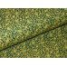 10cm Dirndlstoff (Baumwolldruck aus EU-Produktion) gelbes Bumen-Paisleymuster auf Dunkelgrün (Grundpreis 12,00/m)  