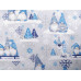 10cm Baumwolldruck "Weihnachtswichtel blau" aus EU-Produktion (Grundpreis € 9,00/m)
