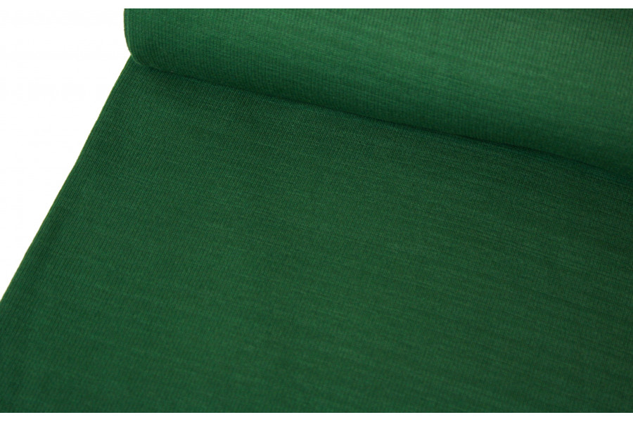 10cm Bündchen Schlauch (80 cm Umfang) Feinripp tannengrün / trachtengrün EU-Produktion (Grundpreis €14,00/m)