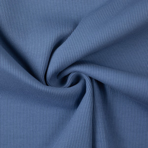 10cm Bündchen Schlauch (100 cm Umfang) kräftiger Feinripp RAUCHBLAU (Grundpreis €14,00/m)