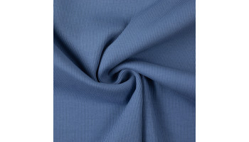 10cm Bündchen Schlauch (100 cm Umfang) kräftiger Feinripp RAUCHBLAU (Grundpreis €14,00/m)