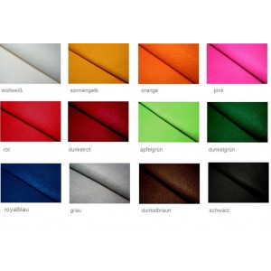 10cm fester Textil-Taschenfilz, 4mm stark, 60 cm breit - Farbwahl (Grundpreis € 16,00/m)