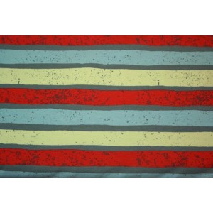 10cm Stretchjersey "Stripes rot" von Blaubeerstern (Grundpreis € 18,00/m)
