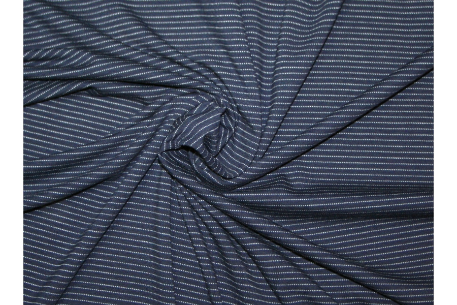 10cm Stretchjersey "Stripes nachtblau" aus EU-Produktion       (Grundpreis € 17,00/m)
