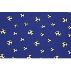 10cm Stretchjersey Fußball kobaldblau (Grundpreis € 19,00/m)